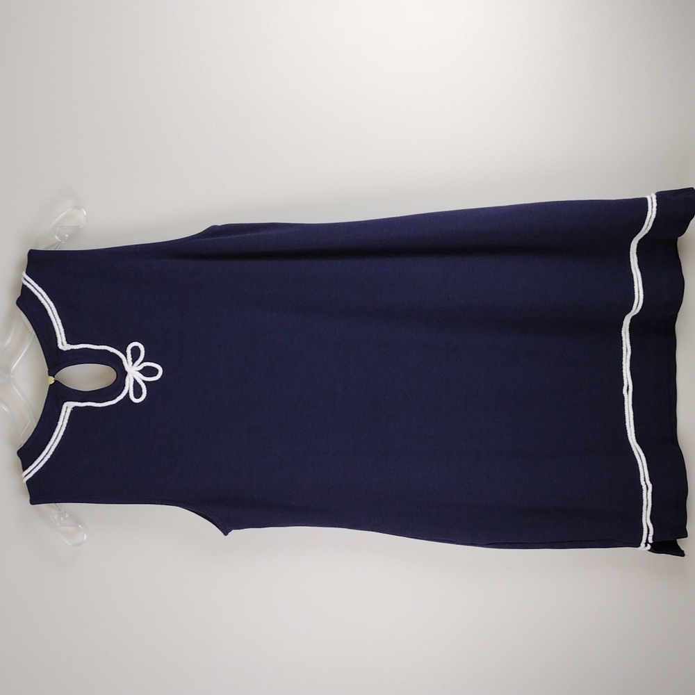 Crown & Ivy Navy Blue Sleeveless Dress. Size Medium - Picture 3 of 4